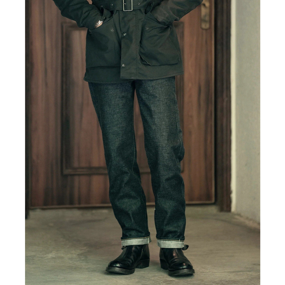 NON STOCK Other - NON STOCK 15oz Raw Denim Selvedge Jeans Regular Fit Straight Rigid Version 34x34